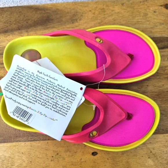 Hawaiian Jellys Ultra Comfort Mango Fruit Unisex  Sandals Women's Size 6 - Picture 5 of 15